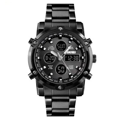 SKMEI Black Waterproof GENTS WATCH
