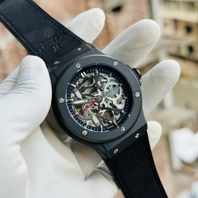 HUBLOT Automatic Mechanical BLACK LEATHER secondary
