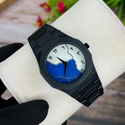 Black Aura Super Slim Gents Watch