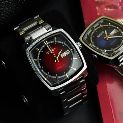 Seiko Recraft Automatic RED Dial Stainless Steel Men's Watch