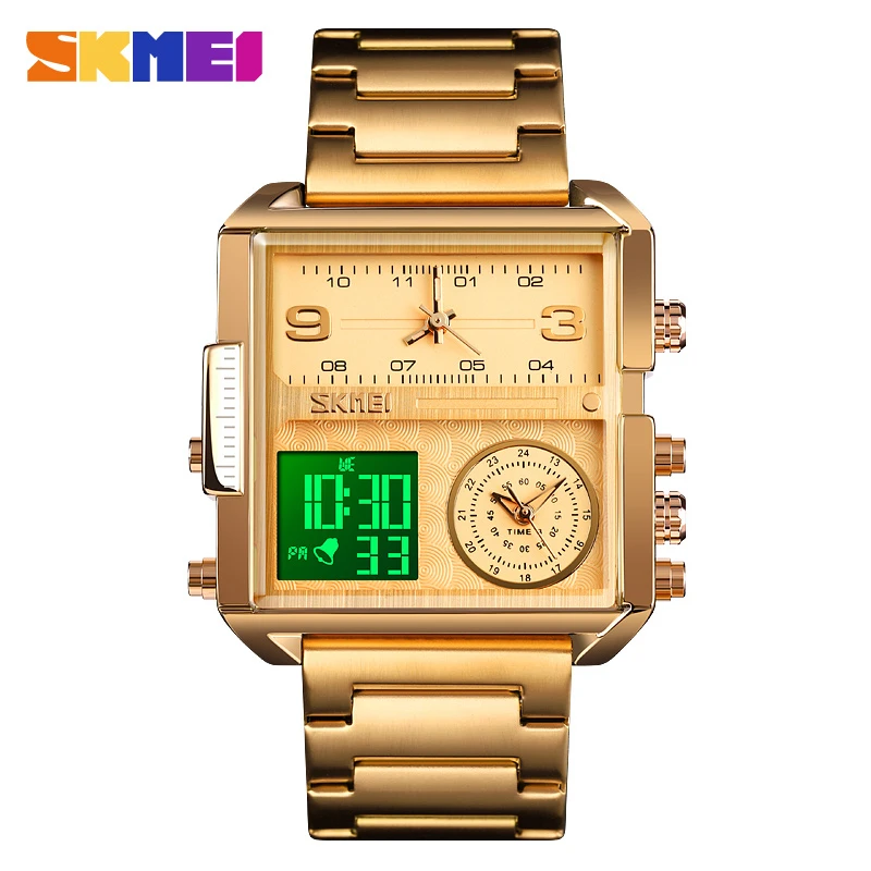 SKMEI 1584 Men’s Digital Watch Gold