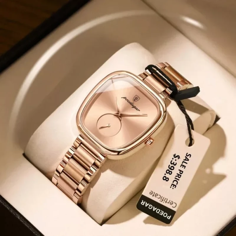 POEDAGAR 783 Luxury Waterproof Women’s Watch – Rose Gold