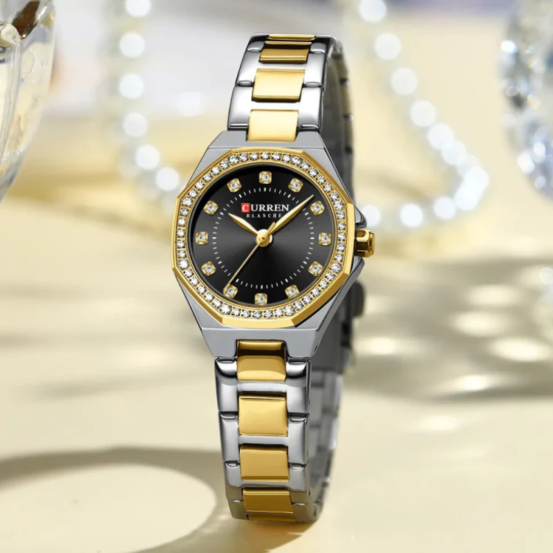 CURREN 9100 Latest Design Women Luxury Elegance Quartz Watch