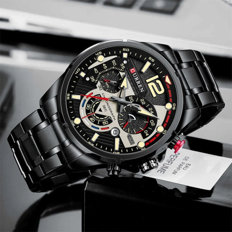 CURREN 8395 Luxury Luminous Chronograph Watch for Men