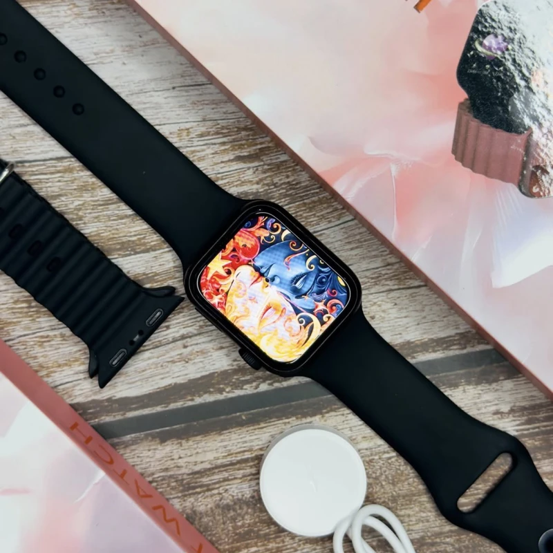X10 Mini Smart Watch Bluetooth Calling, Two Belt, Heart Rate Monitoring Smartwatch for Ladies and Babies