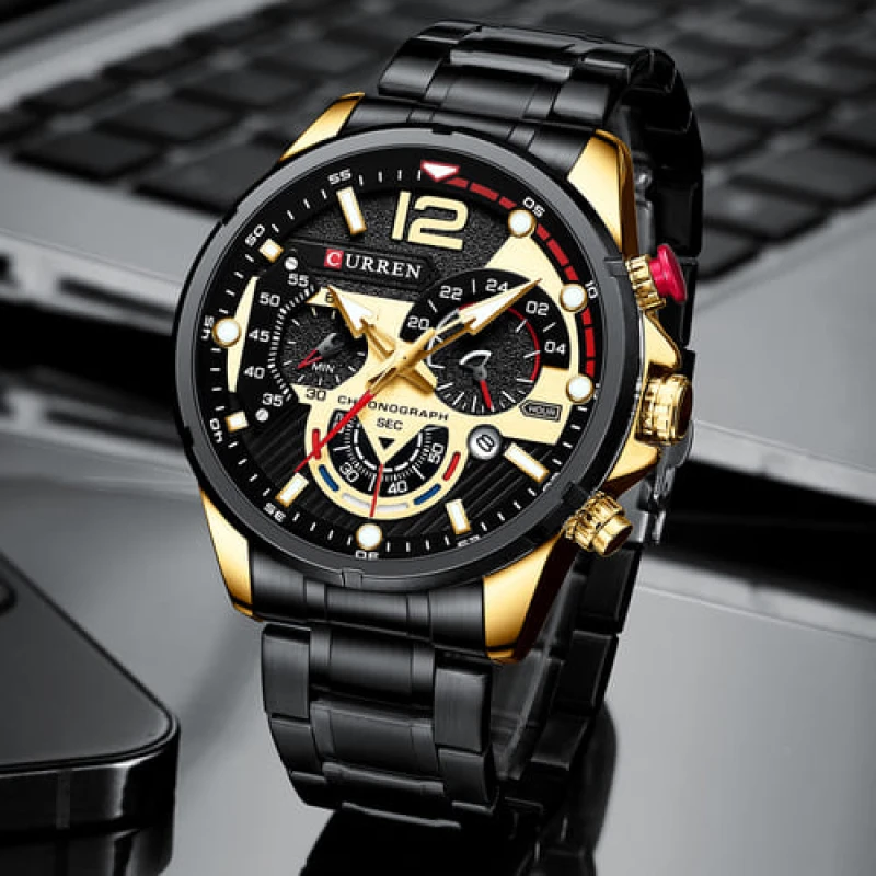 CURREN 8395 Luxury Luminous Chronograph Watch for Men