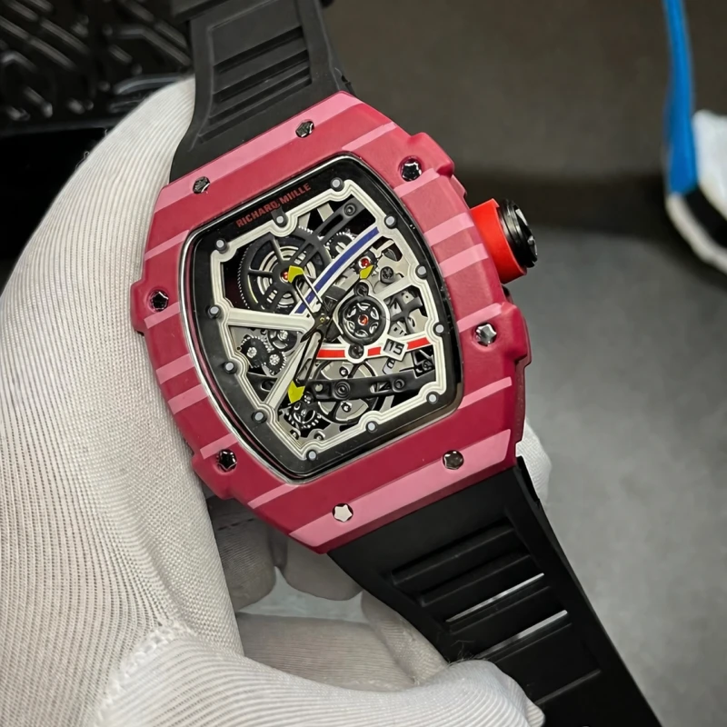 This Richard Mille skeleton dial quartz movement for reliable timekeeping.