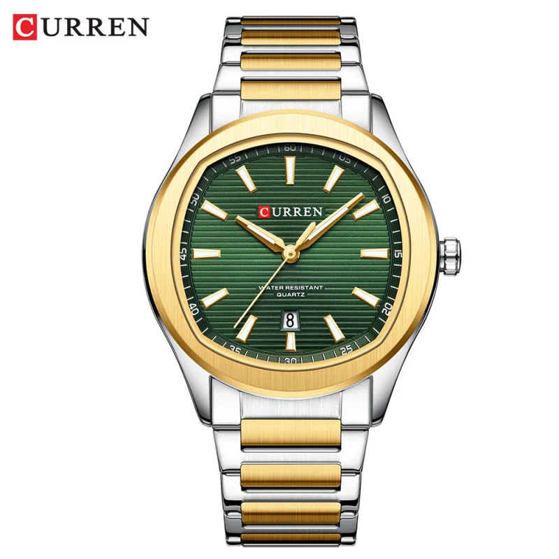 CURREN 8474 Latest Design Stainless Steel Men's Fashion Quartz Watch