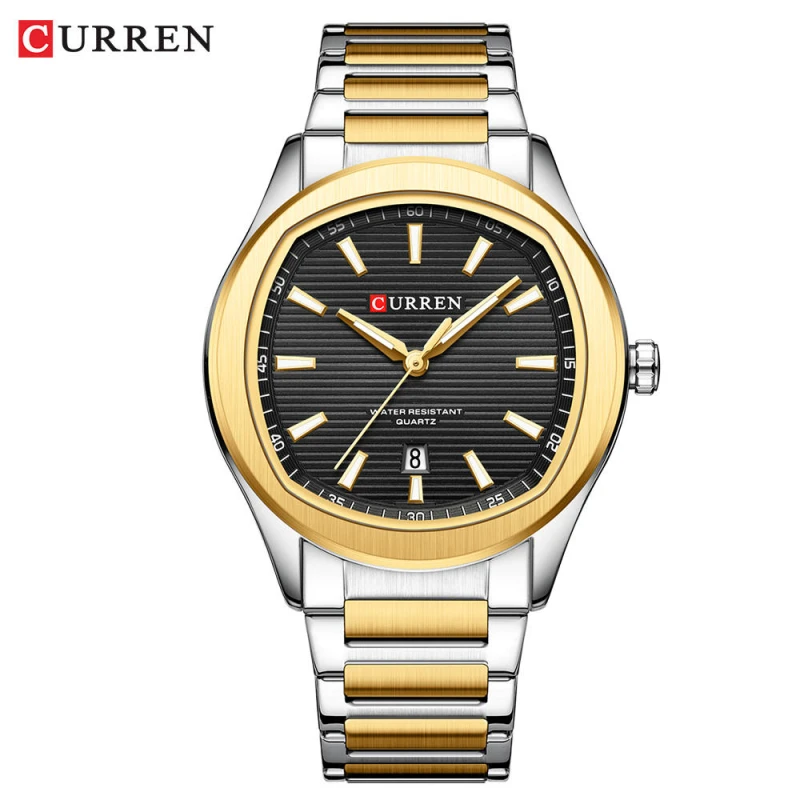 CURREN 8474 Latest Design Stainless Steel Men's Fashion Quartz Watch
