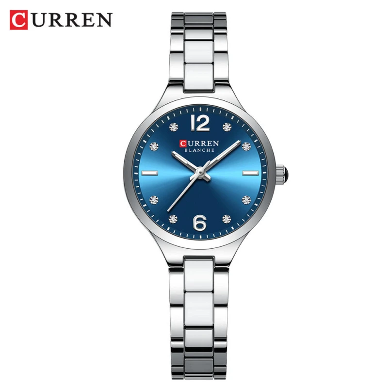 Curren 9105 Fashion Diamond Number Dial Ladies Women Elegant Watch