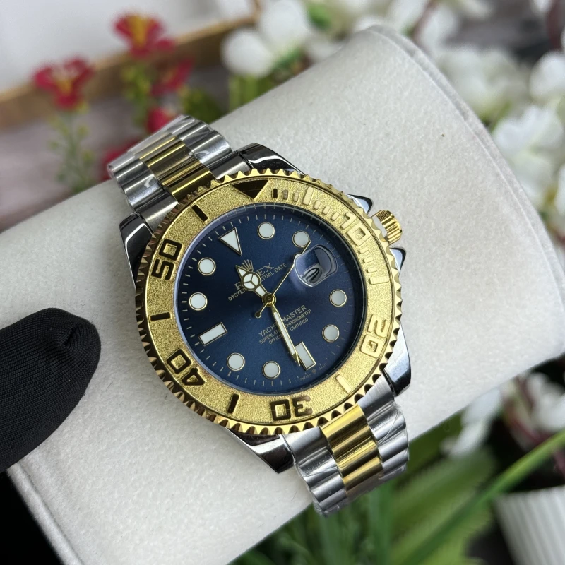 ROLEX YACHT-MASTER Silver-Blue Gents Watch