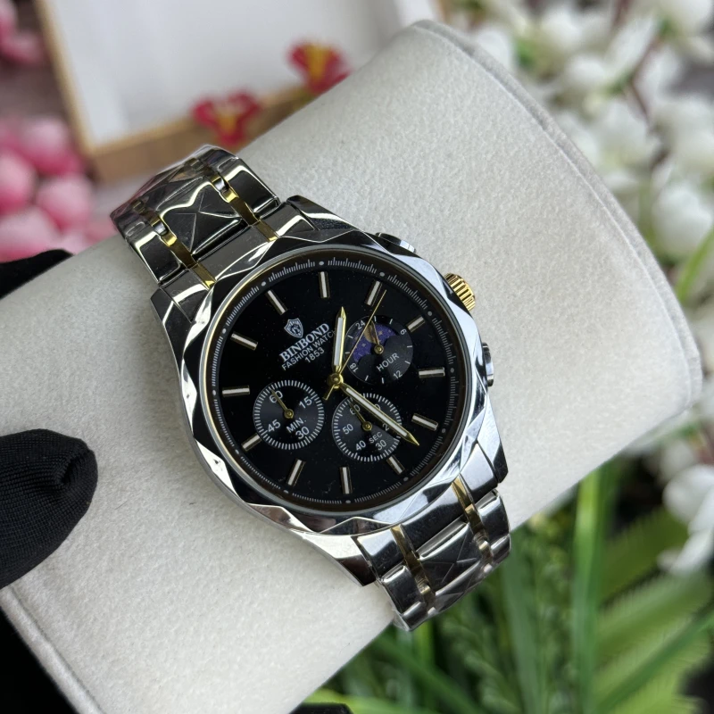 Binbond Chronograph Stylish Waterproof Gents Watch