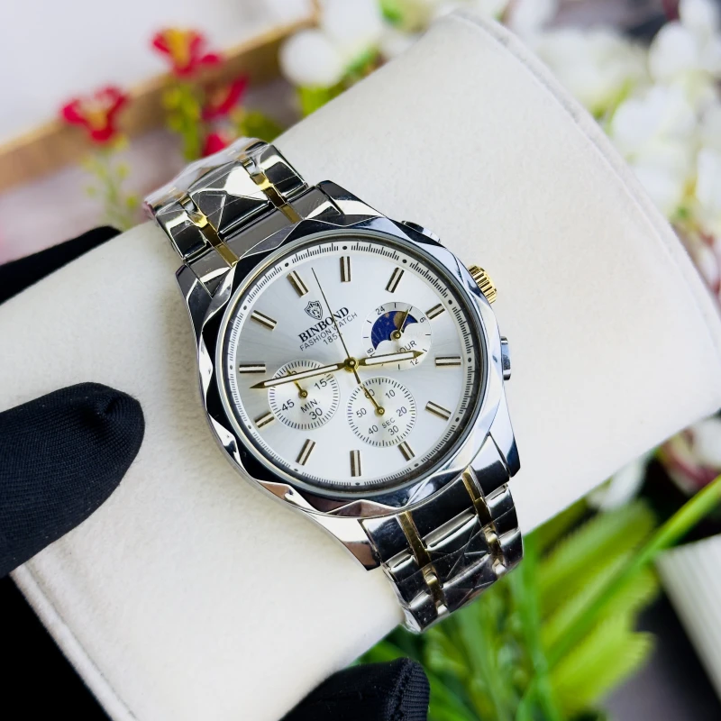 Binbond Chronograph Stylish Waterproof Gents Watch