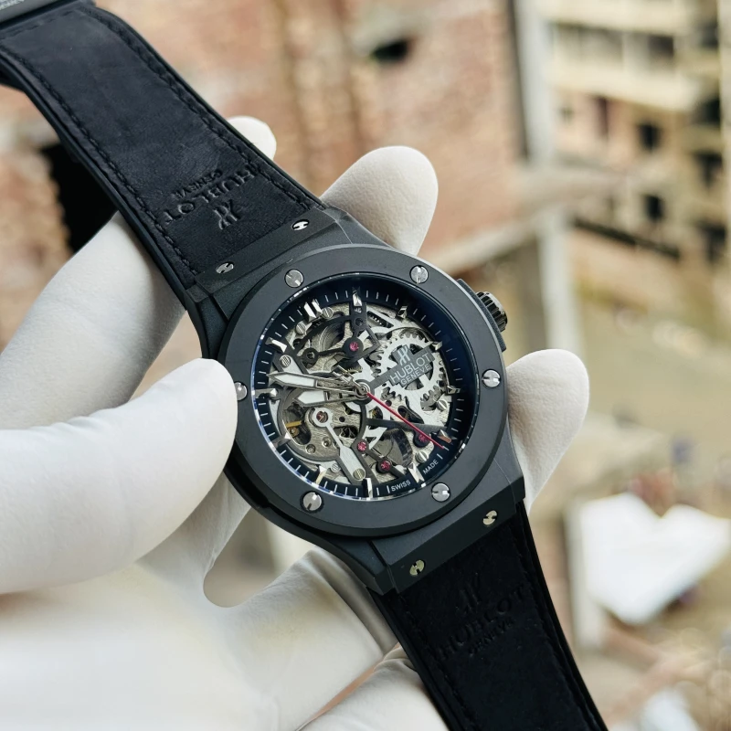 HUBLOT Automatic Mechanical BLACK LEATHER