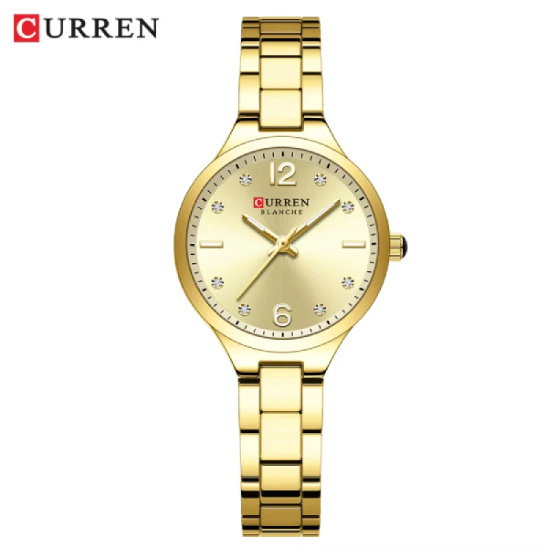 Curren 9105 Fashion Diamond Number Dial Ladies Women Elegant Watch
