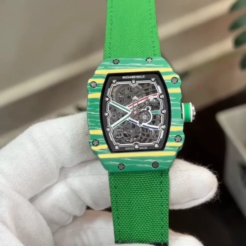 This Richard Mille skeleton dial quartz movement for reliable timekeeping.