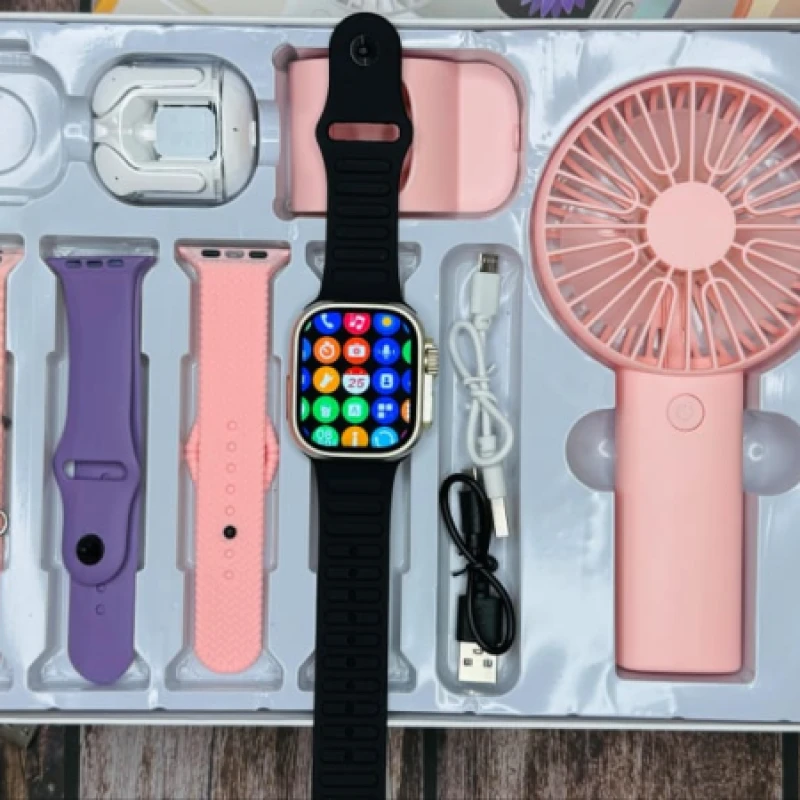 D96 Plus Premium Smartwatch Combo Gift Set