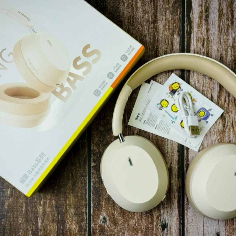 Baseus Bass 35 Max Wireless Headphones Long Battery Life