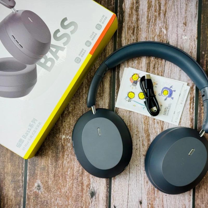 Baseus Bass 35 Max Wireless Headphones Long Battery Life