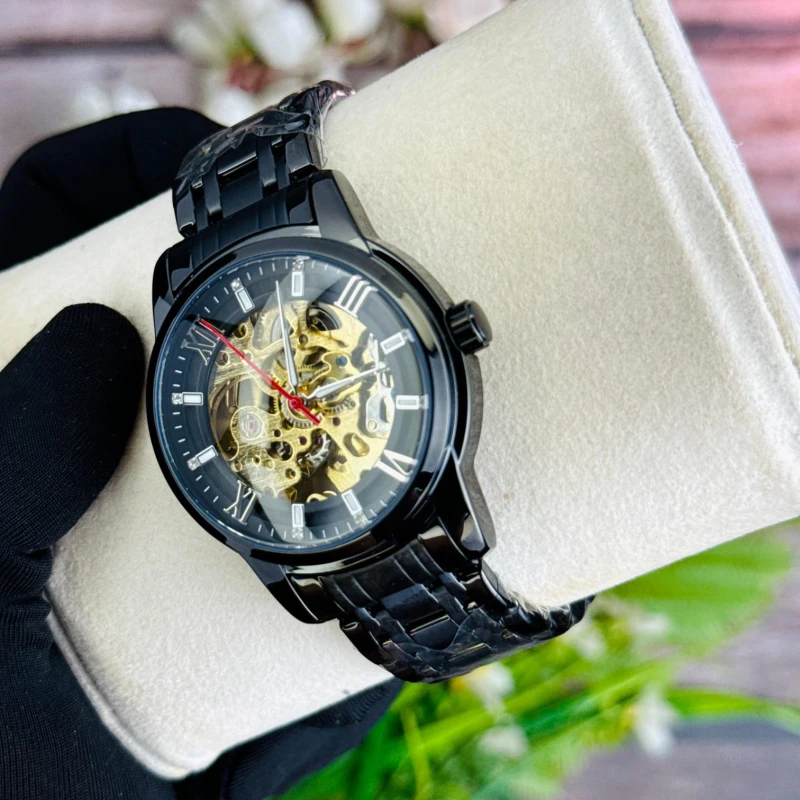 SKMEI 9222 Automatic Mechanical Watch for Men Black(Waterproof)