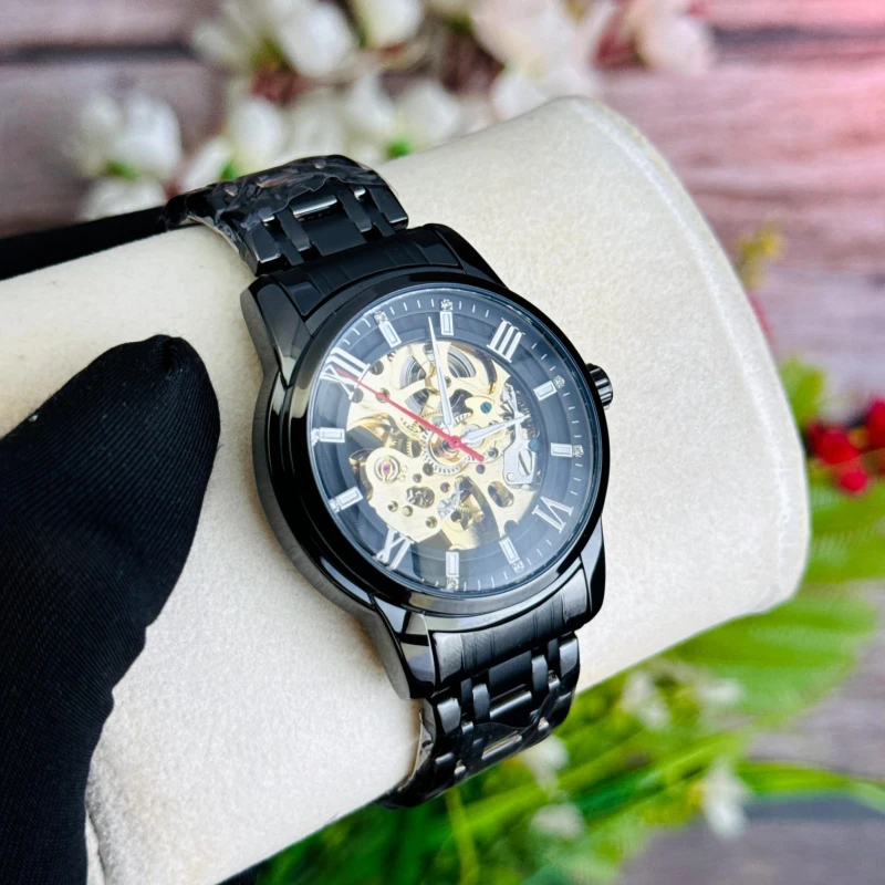 SKMEI 9222 Automatic Mechanical Watch for Men Black(Waterproof)
