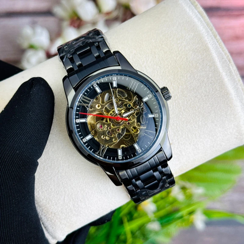 SKMEI 9222 Automatic Mechanical Watch for Men Black(Waterproof)