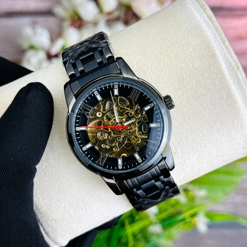 SKMEI 9222 Automatic Mechanical Watch for Men Black(Waterproof)
