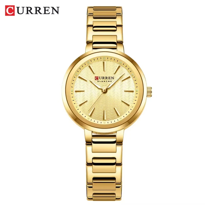 CURREN 9109 Luxury Fashion Mini Steel Quartz Watches For Women