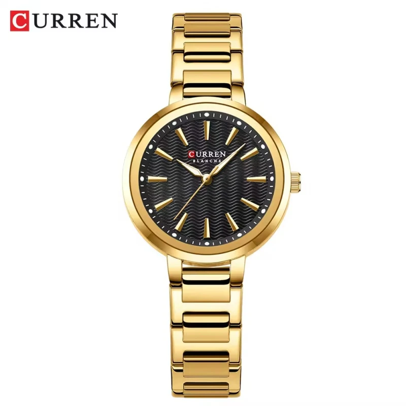 CURREN 9109 Luxury Fashion Mini Steel Quartz Watches For Women