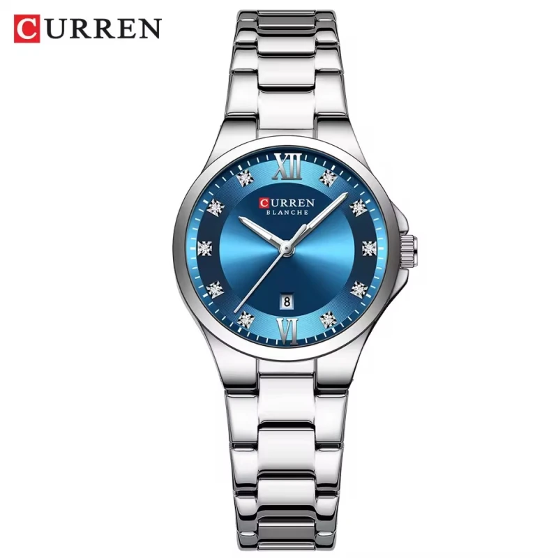Curren 9107 Elegant Date Diamond Ladies Watch