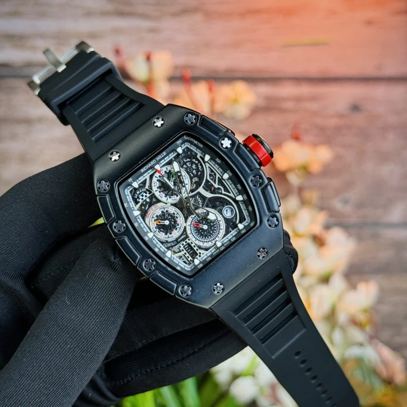 Richard Mille Business Men's chronograph Multifunctional Running Seconds Calendar Watch