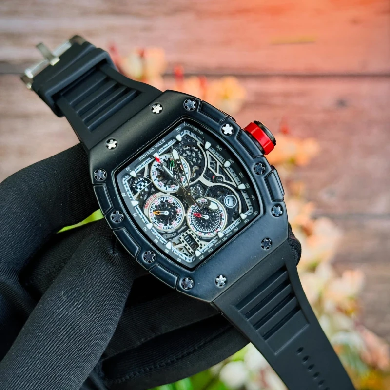 Richard Mille Business Men's chronograph Multifunctional Running Seconds Calendar Watch