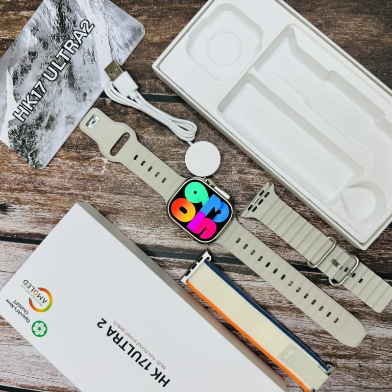HK17 Ultra 2 Smart Watch AMOLED Screen with ChatGPT Smartwatch 3rd generation