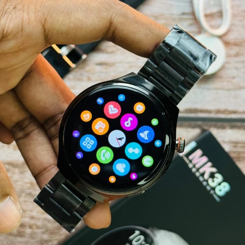 New MK38 Premium Round AMOLED HD display Germany Multi Function Smart Watch For Men