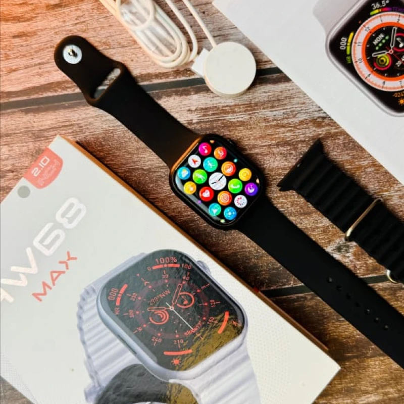 HW68 Max Curved Display smartwatch With Double Strap 2.1″ Inch Screen