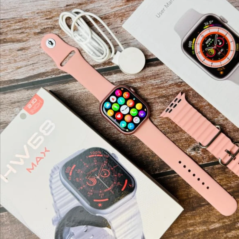 HW68 Max Curved Display smartwatch With Double Strap 2.1″ Inch Screen
